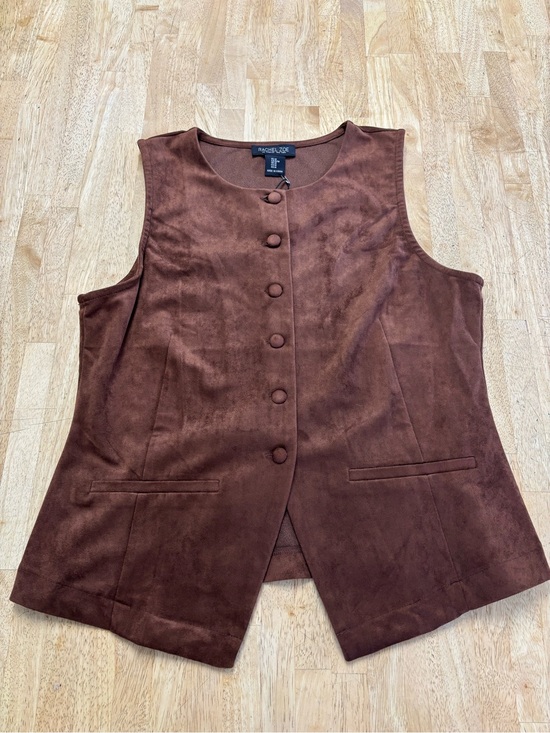 Rachel Zoe Jackets & Blazers - NWT Rachel Zoe Faux Suede Vest in Rustic Brown